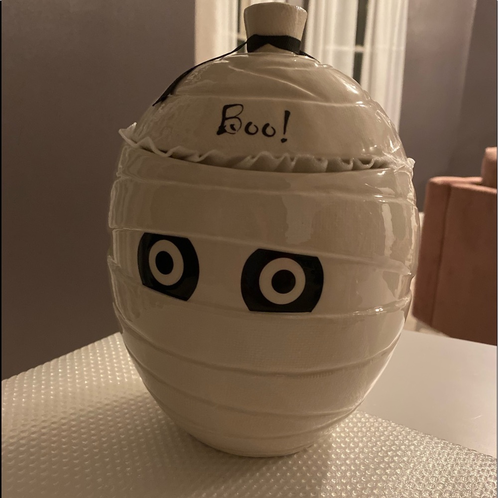 Boo! Mummy Cookie Canister.